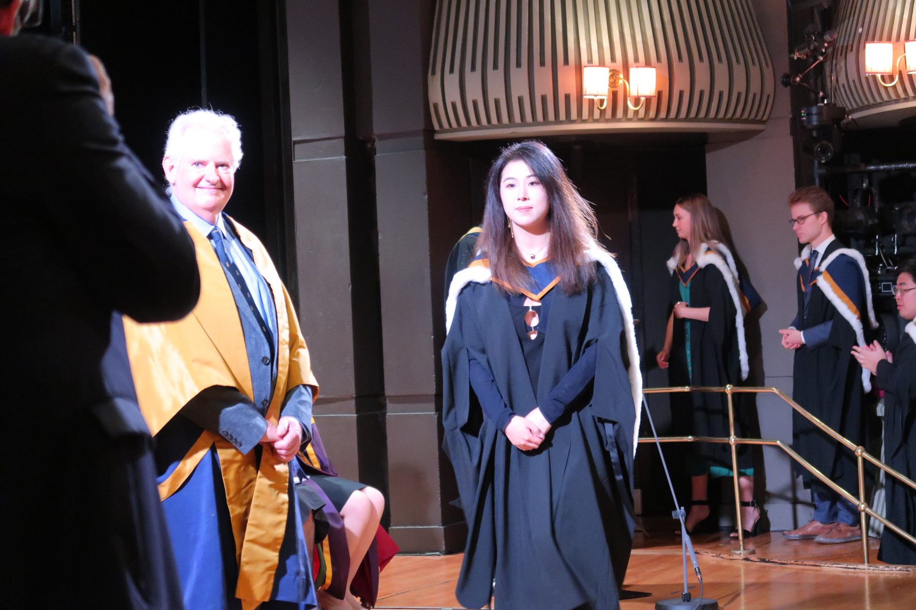 Hellena Yang at her graduation ceremony in London